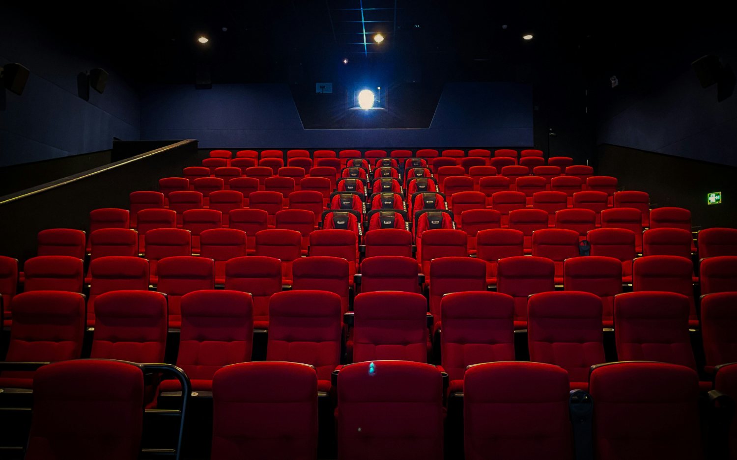 Cinema auditorium — the Xtream IPTV big-screen experience at home